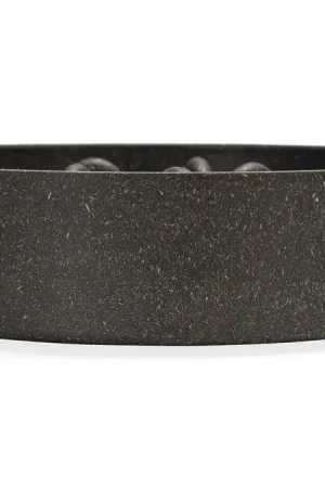 Voordeelprijs Designed By Lotte Bamboo Anti Schrokbak Hond Pom Grijs 17 cm